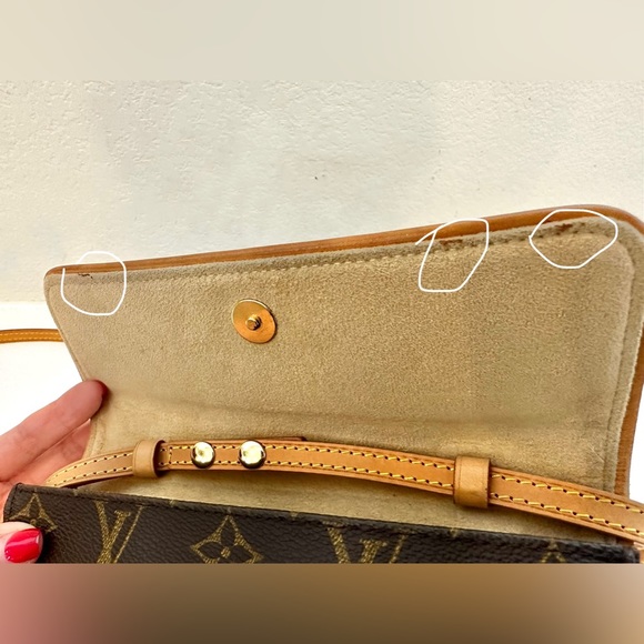 ❤️SOLD❤️ Auth LOUIS VUITTON Vintage Pochette Twin PM Monogram Bag - Picture 15 of 17